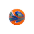 Hand-painted phoenix tail glass bead DIY jewelry accessory colorful loose glass bead crafts - Orange