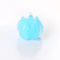 Handmade blue glass lotus bead jewelry accessory, perfect for DIY bracelets and hairpins. - Lake Blue