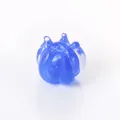Handcrafted blue glass lotus bead DIY jewelry accessory for bracelet hairpin pieces new. - Sapphire Blue