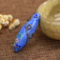 Χειροποίητο μπλε γυάλινο μενταγιόν DIY χάντρες Βούδα αξεσουάρ κατασκευής κοσμημάτων - Μπλε Πορσελάνης