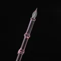 Stylo plume en verre cristal rose calligraphie écriture lisse art cadeau variante - Style bambou - rouge raisin
