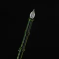 Green bamboo glass dip pen, crystal calligraphy fountain pen for writing and art sketching. - Bamboo Style-Green