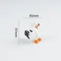 Handmade glass swan figurine cute miniature animal desktop ornament for home decor 45x47mm - Style 2