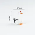 Glass swan figurine cute desktop ornament home decor living room tabletop small animal 47x70mm - Style Four