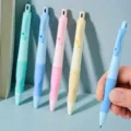 Pastell mechanische Bleistifte für Schüler, niedliches Design mit Griffhaltung, 4er Set Stifte. - Natürliches Grün