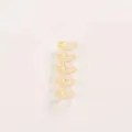 Transparent yellow 5-hole loose leaf binder ring plastic DIY notebook spiral spine detail - Transparent Yellow