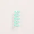 Clear green 5-hole plastic discbound binder rings for DIY notebook planning and loose-leaf binding. - Transparent Green