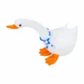 Handmade white glass swan figurine cute desktop ornament home decor animal craft gift - Swan 2