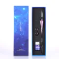 Glazen Dip Pen Cadeauset met Sterrenhemel Doos Glitter Kristal Pen en Inkt voor Schrijven - Zwaan Driedelige Set