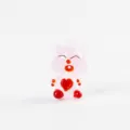Cute pink cartoon animal glass figurine desktop ornament home decor craft cute item - Style 6