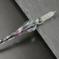 Kristallen glazen dompelpen met paarse glitter, elegant schrijfgereedschap voor kunst. - Tianshu enkel stuk