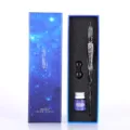 Glazen Dompelpen Sterrenhemel Cadeauset Calligrafie Kristal Vulpen Inkt Blauw Variant - Koekoek 3-delige set