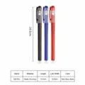 Σετ 3 τεμαχίων στυλό gel 0.5mm λεπτή μύτη μαύρο μπλε κόκκινο μελάνι ομαλή γραφή για σχολείο - Μύτη Bullet 0.5mm / Μονή Μονάδα / Μπλε