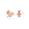Handcrafted glass squirrel beads diy jewelry accessories cute animal charms loose beads - Little Squirrel