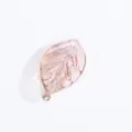 Pink Glass Leaf Bead with Gold Sand DIY Pendant Handmade Jewelry Craft Accessory - Gold Powder Drilled / Crystal Purple