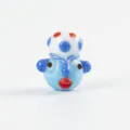 Handmade Phoenician face glass bead for DIY bracelet necklace jewelry making accessories. - Blue