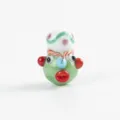 Handmade Phoenician face glass bead charm for DIY bracelet jewelry accessory decor - Green