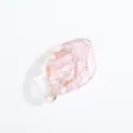 Pink glass leaf pendant with gold sand DIY handmade jewelry bead for necklace bracelet - Gold Powder Drilled / Pink