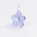 Ciondolo fiore in vetro viola ciondoli per gioielli fatti a mano bracciali collane orecchini accessori - Viola