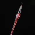 Stylo plume en verre cristal rouge instrument d'écriture cadeau créatif variante style - Lumineux - rouge