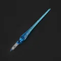 Magnifique stylo plume en verre cristal bleu spirale pour calligraphie art cadeau - Style basique - Bleu eau