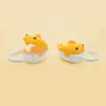 Cute Cartoon Fish Pacifier Storage Box Yellow Portable Baby Dummy Holder Variant - Sunny Yellow