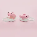 Portable baby pacifier storage box, cute pink cartoon portable dustproof case for infant. - Princess Pink