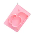 Silicone baby divided plate children feeding tableware cute pink cartoon suction placemat - Princess Pink