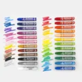 Hexagonal oil pastels set for student art drawing, colorful crayons for creative painting. - Twelve Colors