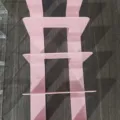 Pink metal multi tier bookend desktop book organizer divider shelf detail view display - Girl Pink