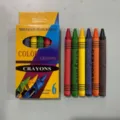 6-color crayons set for kids student drawing painting art school stationery supplies safe - 6-Color Boxed Crayons - High Quality