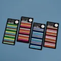 PET sticky notes Morandi color index tabs transparent page markers office stationery supplies - Random Mix