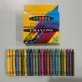 24 color crayons set for kids art drawing, safe non-toxic painting stationery supplies. - 24-Color Boxed Crayons - Standard