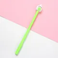 Cute cartoon rabbit green gel pen 0.5mm black ink student stationery writing office supplies - Rabbit Hugging Fruit (Green) / Green