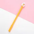 Cute cartoon rabbit gel pen 0.5mm black ink lovely student stationery writing school supply - Rabbit Hugging Fruit (Orange) / Orange