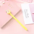 Cute unicorn moon gel pen stationery yellow lovely signature pen school office supplies - Yellow