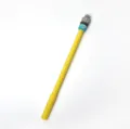 Cute cactus gel pen with yellow body and cartoon succulent topper for student writing and office use. - Yellow