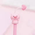 Cute pink pig gel pen detail, kawaii animal stationery for smooth writing student school supplies. - Cute Pink Pig Pet