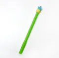 Cute cactus gel pen with cartoon animal topper green body school office stationery supply - Green