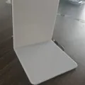 White L-shaped acrylic bookend desk organizer student book stand for shelf storage - 1 Piece/Pack / White