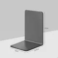 Metal bookend desktop book organizer heavy duty book stand for office and school use - Thickened Model - Black L