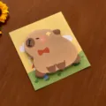 Χαριτωμένα Αυτοκόλλητα Σημειώσεων Capybara Kawaii Σχολική Γραφική Ύλη 30 Φύλλα - Ντροπαλή Καπιμπάρα