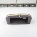 L'astuccio trasparente viola per matite, custodia per cancelleria in pelle bifacciale capiente. - Viola
