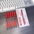 Αναδιπλούμενο στυλό gel K-35 κόκκινο 0.5mm λεπτή μύτη ομαλή γραφή γραφείο σχολείο χαρτικά - Κιτ Δώδεκα Τεμαχίων / Κόκκινο