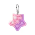 Silicone star push pop bubble fidget toy keychain gradient pink purple sensory stress relief item - Camouflage Purple