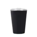 Gobelet isotherme en acier inoxydable double paroi avec couvercle transparent pour biere - 330ML / Noir