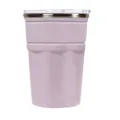 Gobelet isotherme en acier inoxydable avec couvercle transparent, tasse réutilisable. - 550ml / Violet