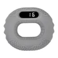Entraîneur de main intelligent en silicone gris avec écran numérique pour la rééducation. - Gris