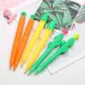 Ensemble de crayons mécaniques mignons de légumes et plantes, prise souple, papeterie. - Porte-mine Carotte / 0.7mm