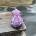 Natural crystal carved Christmas tree figurine, exquisite small gemstone decor piece. - Phosphosiderite
